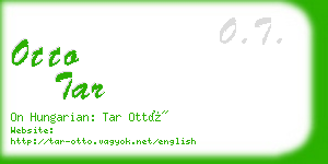 otto tar business card